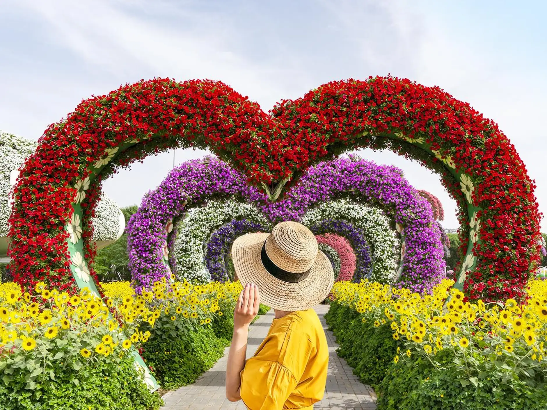Dubai Miracle Garden Entry Ticket with Hotel Transfer